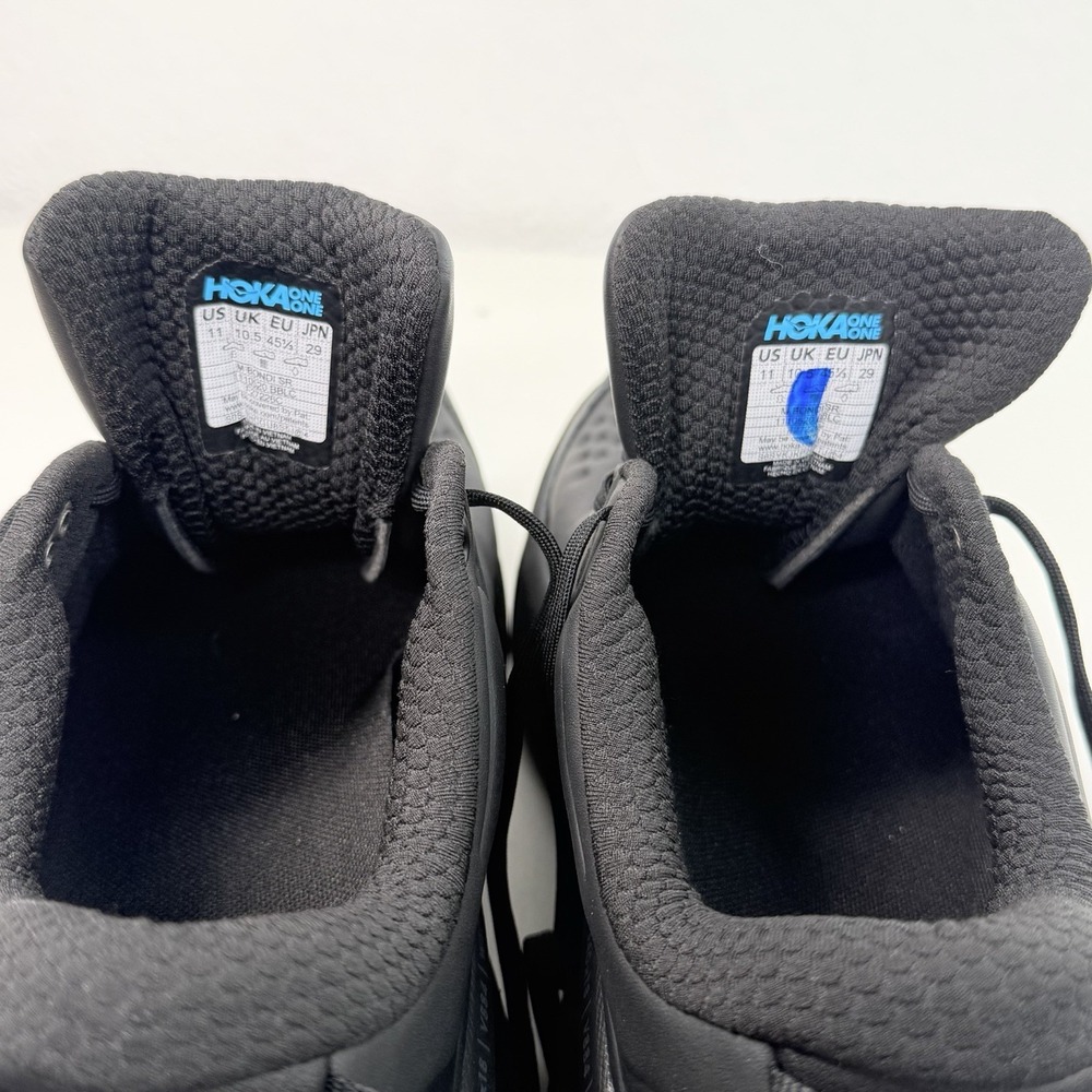 New HOKA BONDI SR Men's Size 11 Triple Black Slip Resistant Comfort Work Shoes - Picture 8 of 12